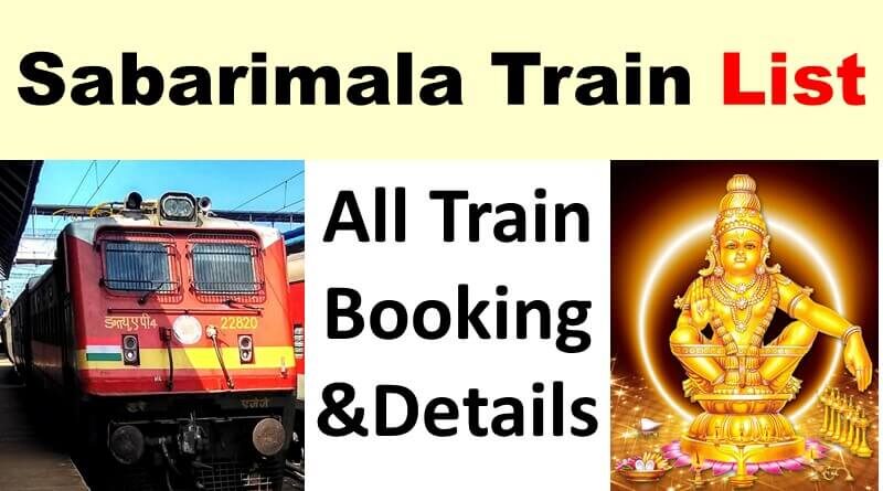 Sabarimala Train Tickets Booking 2021