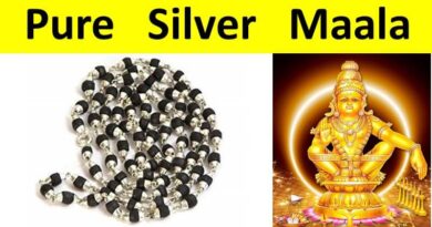 ayyappan original pure silver mala