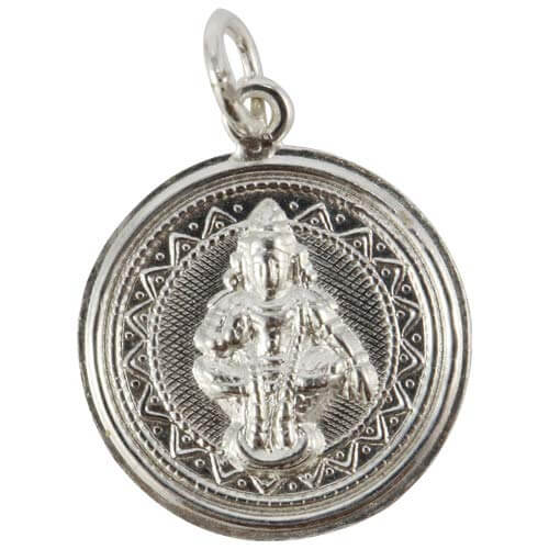 sabarimala silver pendant